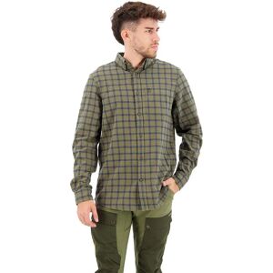 Fjällräven Övik Flannel Long Sleeve Shirt Laurel Green / Indigo Blue M Men Fjällräven Övik Flannel Long Sleeve Shirt Laurel Green / Indigo Blue M Men