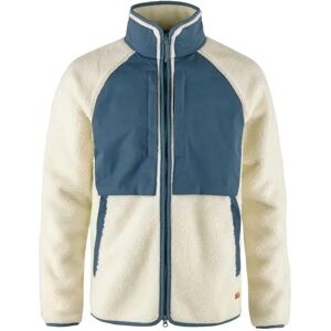 Fjällräven Vardag Pile Full Zip Fleece Chalk White / Indigo Blue S Men Fjällräven Vardag Pile Full Zip Fleece Chalk White / Indigo Blue S Men
