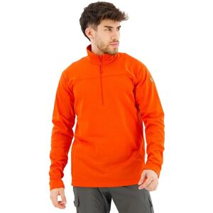 Fjällräven Abisko Lite Half Zip Fleece Flame Orange S Men Fjällräven Abisko Lite Half Zip Fleece Flame Orange S Men
