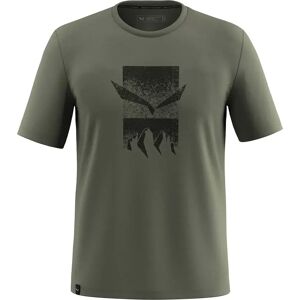 Salewa Eagle 3cime Short Sleeve T-shirt Faded Green M Men Salewa Eagle 3cime Short Sleeve T-shirt Faded Green M Men