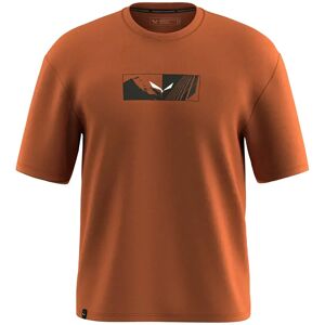 Salewa Eagle Hybrid Loose Short Sleeve T-shirt Bombay Brown L Men Salewa Eagle Hybrid Loose Short Sleeve T-shirt Bombay Brown L Men