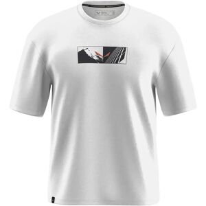 Salewa Eagle Hybrid Loose Short Sleeve T-shirt Optical White 2XL Men Salewa Eagle Hybrid Loose Short Sleeve T-shirt Optical White 2XL Men