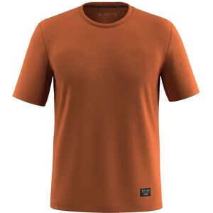 Salewa Eagle Logo Patch Short Sleeve T-shirt Bombay Brown 2XL Men Salewa Eagle Logo Patch Short Sleeve T-shirt Bombay Brown 2XL Men