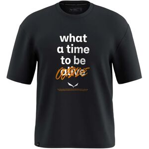 Salewa Eagle Outside Loose Short Sleeve T-shirt Black Out 2XL Men Salewa Eagle Outside Loose Short Sleeve T-shirt Black Out 2XL Men