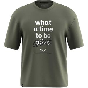 Salewa Eagle Outside Loose Short Sleeve T-shirt Faded Green M Men Salewa Eagle Outside Loose Short Sleeve T-shirt Faded Green M Men