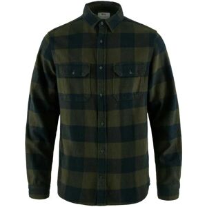 Fjällräven Övik Heavy Flannel Long Sleeve Shirt Deep Forest / Dark Navy L Men Fjällräven Övik Heavy Flannel Long Sleeve Shirt Deep Forest / Dark Navy L Men