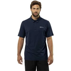 Jack Wolfskin Delgami Short Sleeve Polo Night Blue 2XL Men Jack Wolfskin Delgami Short Sleeve Polo Night Blue 2XL Men