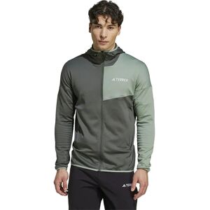 Adidas Terrex Xperior Climawarm Light Full Zip Fleece Legend Ivy / Silver Green L Men Adidas Terrex Xperior Climawarm Light Full Zip Fleece Legend Ivy / Silver Green L Men