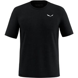 Salewa Eagle Minilogo Merino Short Sleeve T-shirt Black Out S Men Salewa Eagle Minilogo Merino Short Sleeve T-shirt Black Out S Men