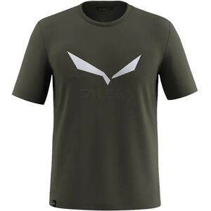 Salewa Solidlogo Dry Short Sleeve T-shirt Dark Olive 2XL Men Salewa Solidlogo Dry Short Sleeve T-shirt Dark Olive 2XL Men