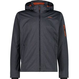 Cmp Zip Hood 39a5027m Softshell Jacket Anthracite Mel / Ruggine 3XL Men Cmp Zip Hood 39a5027m Softshell Jacket Anthracite Mel / Ruggine 3XL Men