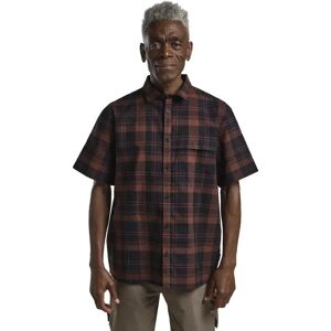 Jack Wolfskin Great Plains Short Sleeve Shirt Check Dark Navy XL Men Jack Wolfskin Great Plains Short Sleeve Shirt Check Dark Navy XL Men