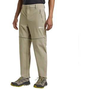 Jack Wolfskin Hikeout Zip Off Pants Stone 46 Men Jack Wolfskin Hikeout Zip Off Pants Stone 46 Men