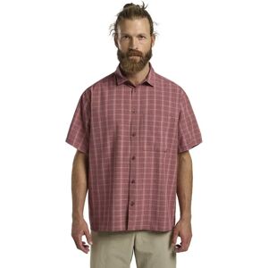 Jack Wolfskin Meseta Short Sleeve Shirt Check Dark Rust M Men Jack Wolfskin Meseta Short Sleeve Shirt Check Dark Rust M Men