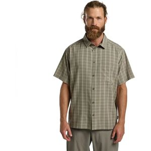 Jack Wolfskin Meseta Short Sleeve Shirt Check Stone M Men Jack Wolfskin Meseta Short Sleeve Shirt Check Stone M Men