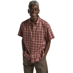 Jack Wolfskin Planalto Short Sleeve Shirt Check Dark Rust M Men Jack Wolfskin Planalto Short Sleeve Shirt Check Dark Rust M Men