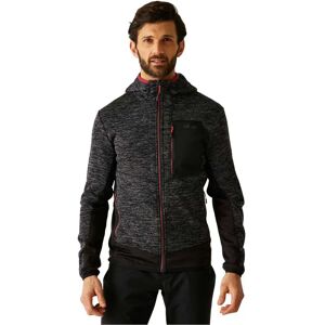 Regatta Alven Full Zip Fleece Black Marl / Black 3XL Men Regatta Alven Full Zip Fleece Black Marl / Black 3XL Men