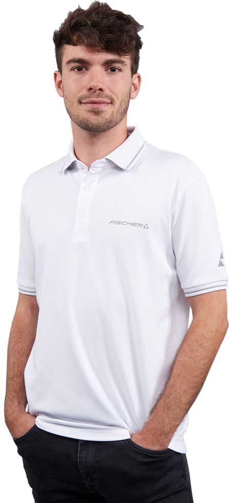 Fischer Business Short Sleeve Polo White S Men