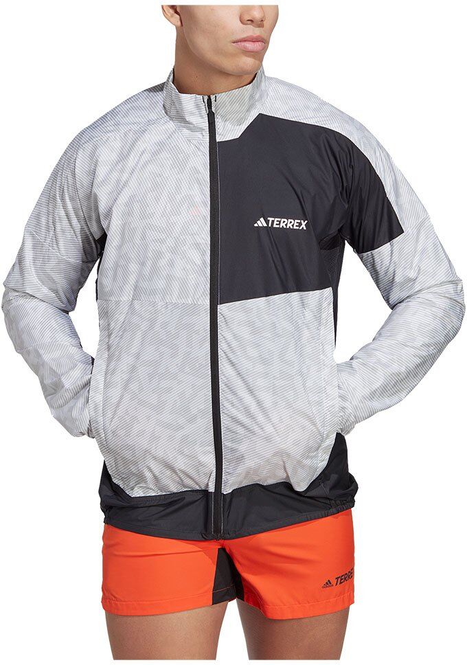 Adidas Trail Wind Jacket White / Grey Two 2XL Men