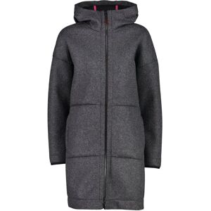 Cmp 31m3076 Parka Full Zip Fleece Carbone Melange / Black 2XS Women Cmp 31m3076 Parka Full Zip Fleece Carbone Melange / Black 2XS Women