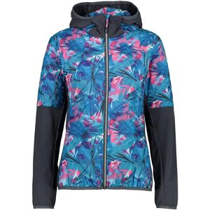 Cmp Fix Hood Hybrid 32z6026p Jacket Hawaiian / Purple Fluo L Women Cmp Fix Hood Hybrid 32z6026p Jacket Hawaiian / Purple Fluo L Women