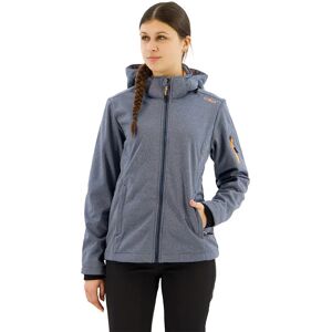 Cmp 39a5006m Softshell Jacket Blue Melange / Sunrise XS Women Cmp 39a5006m Softshell Jacket Blue Melange / Sunrise XS Women