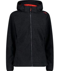 Cmp Zip Hood 32a1416 Softshell Jacket Titanium / Black / Campari XS Women Cmp Zip Hood 32a1416 Softshell Jacket Titanium / Black / Campari XS Women