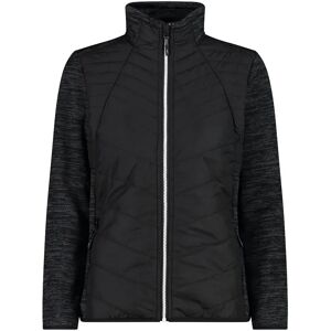 CMP Black Hybrid Jacket - Windproof Outdoor Coat CMP Black Hybrid Jacket - Windproof Outdoor Coat