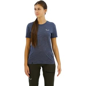 Salewa Eagle Minilogo Am Short Sleeve T-shirt Dark Denim XS Women Salewa Eagle Minilogo Am Short Sleeve T-shirt Dark Denim XS Women