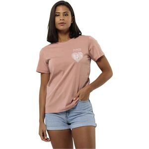 Jack Wolfskin Discover Heart Short Sleeve T-shirt Rose Dawn L Women Jack Wolfskin Discover Heart Short Sleeve T-shirt Rose Dawn L Women