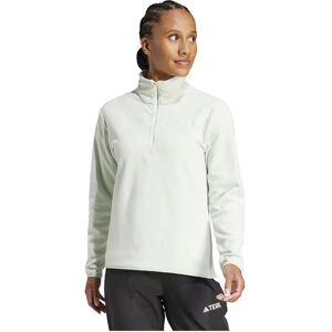 Adidas Multi Essentials Half Zip Fleece Linen Green S Women Adidas Multi Essentials Half Zip Fleece Linen Green S Women