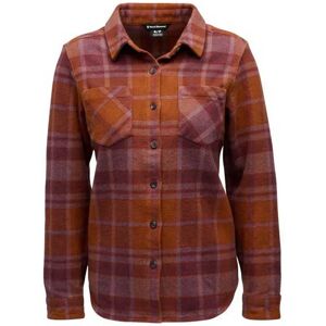 Black Diamond Project Heavy Flannel Long Sleeve Shirt Clay / Fig M Women Black Diamond Project Heavy Flannel Long Sleeve Shirt Clay / Fig M Women
