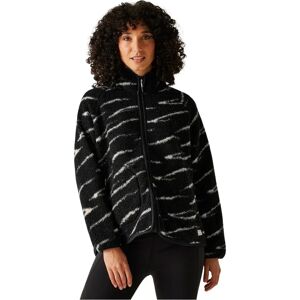 Regatta Frankie Borg Full Zip Fleece Black / Light Vanilla Abstraction 14 Women Regatta Frankie Borg Full Zip Fleece Black / Light Vanilla Abstraction 14 Women