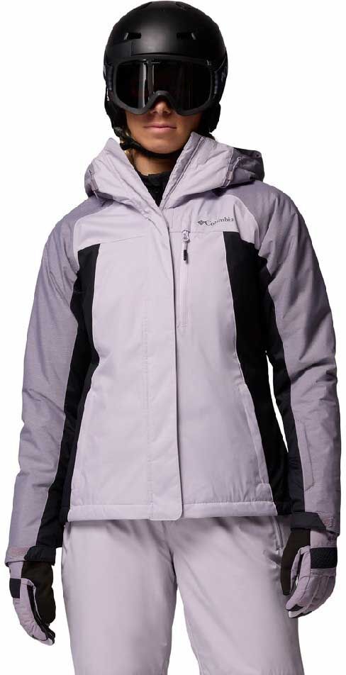 Columbia Snowy Summitâ„¢ Jacket Lavender Pearl / Black / Shl Prpl Crss Dy S Women