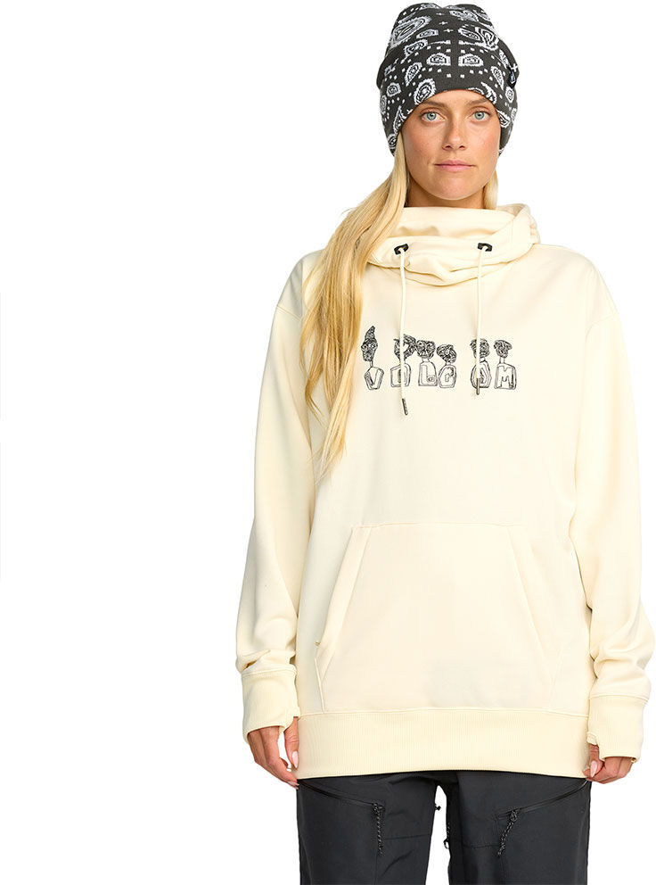 Volcom Riding Hydro P/o Hoodie Fleece Bone XS Women
