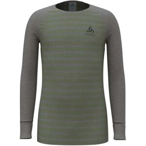 Odlo Active Warm Eco Long Sleeve Base Layer Odlo Steel Grey Melange / Matte Green 6 Years Boys,Girls Odlo Active Warm Eco Long Sleeve Base Layer Odlo Steel Grey Melange / Matte Green 6 Years Boys,Girls