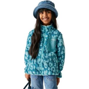 Regatta Frankie Warm Full Zip Fleece Storm Blue / Nordic Blue Leopard Print 14 Years Girls Regatta Frankie Warm Full Zip Fleece Storm Blue / Nordic Blue Leopard Print 14 Years Girls