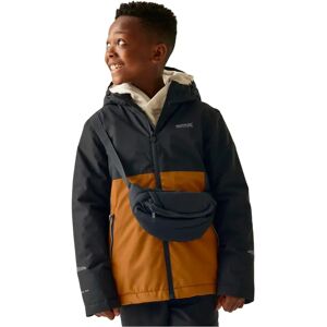 Regatta Hillain Warm Lined Jacket Black / Pumpkin Spice / Ash 14 Years Boys,Girls Regatta Hillain Warm Lined Jacket Black / Pumpkin Spice / Ash 14 Years Boys,Girls