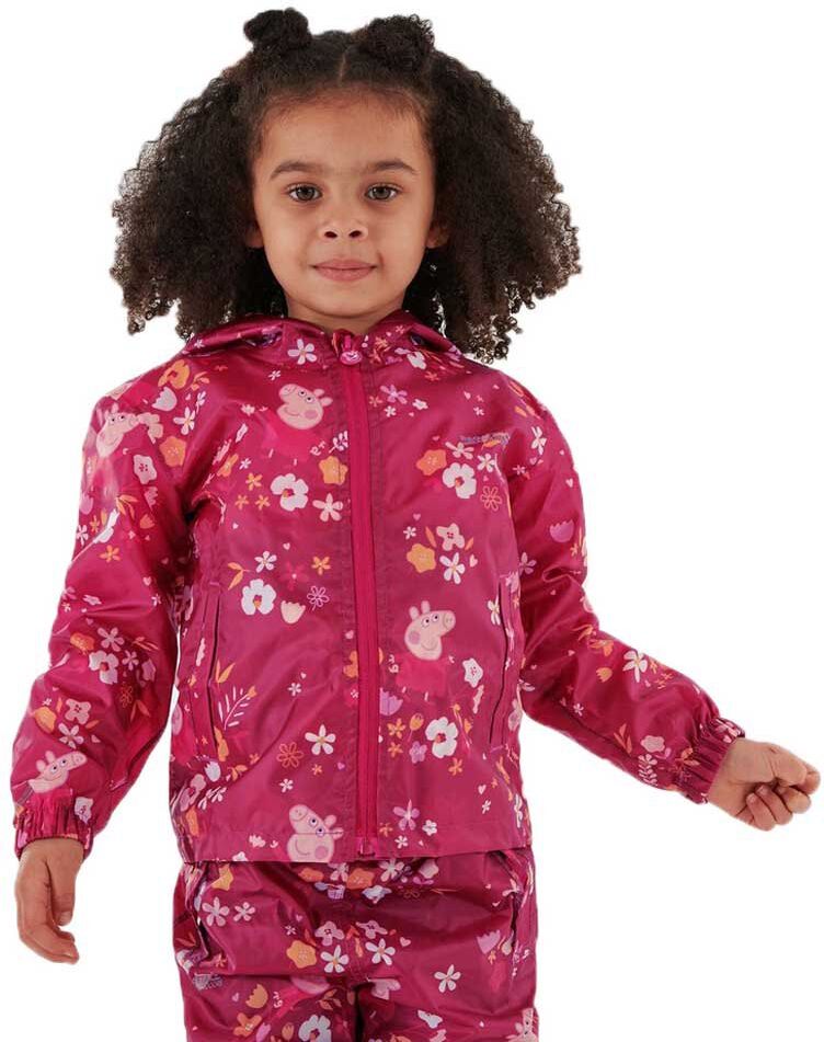 Regatta Peppa Pig Pack-it Softshell Jacket Berry Pink / Autumn 24 Months-3 Years Boys,Girls