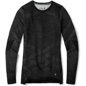 Smartwool Intraknit Merino 200 Crew Long Sleeve Base Layer Black / White S Women Smartwool Intraknit Merino 200 Crew Long Sleeve Base Layer Black / White S Women