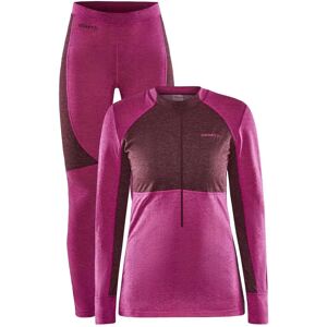 Craft Core Wool Mix Set Pink XS - Baselayer Set Craft Core Wool Mix Set Pink XS - Baselayer Set