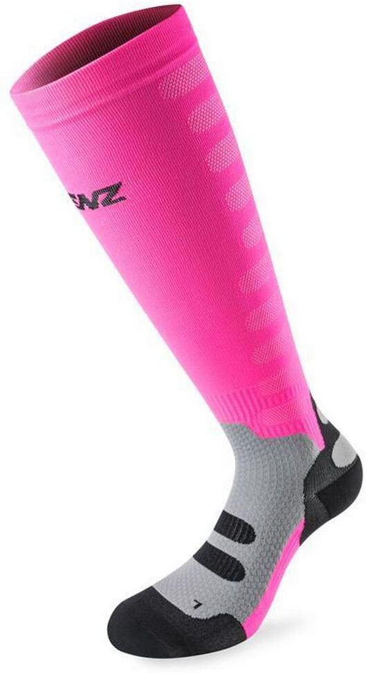 Lenz Compression 1.0 Long Socks Pink UK 10-11.5 Men,Women