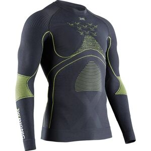X-bionic Energy Accumulator 4.0 Long Sleeve Base Layer Charcoal / Yellow XL Men X-bionic Energy Accumulator 4.0 Long Sleeve Base Layer Charcoal / Yellow XL Men