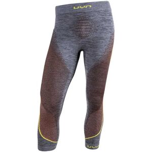 Uyn Ambityon 3/4 Base Layer Pants Black Melange / Orange / Yellow L-XL Men Uyn Ambityon 3/4 Base Layer Pants Black Melange / Orange / Yellow L-XL Men