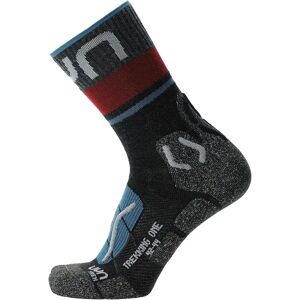 Uyn Trekking One Merino Long Socks Anthracite / Blue UK 10.5-12 Men Uyn Trekking One Merino Long Socks Anthracite / Blue UK 10.5-12 Men