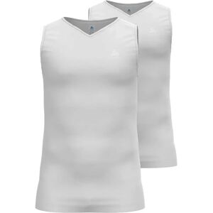 Odlo Active F-dry Light Eco Sports Sleeveless Base Layer 2 Units White S Men Odlo Active F-dry Light Eco Sports Sleeveless Base Layer 2 Units White S Men