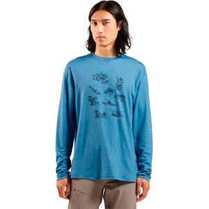 Odlo Merino 200 Tourist Long Sleeve Base Layer Provincial Blue XL Men Odlo Merino 200 Tourist Long Sleeve Base Layer Provincial Blue XL Men