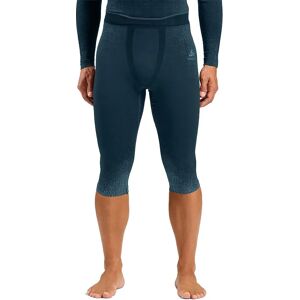 Odlo Performance Warm 3/4 Base Layer Pants Provincial Blue S Men Odlo Performance Warm 3/4 Base Layer Pants Provincial Blue S Men