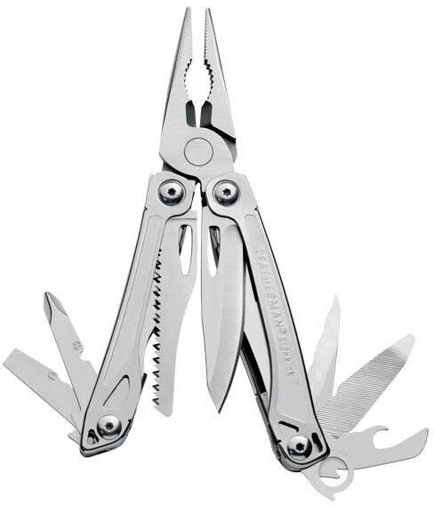 Leatherman Sidekick Leather Sheath Cardboard Box Multitool Stainless Steel Leather Sheath and Cardboard Box unisex