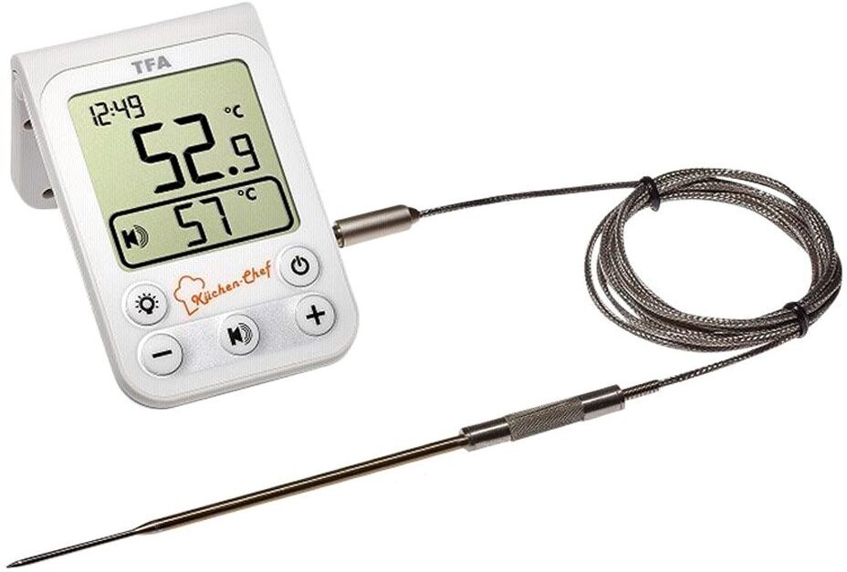 Tfa Dostmann 14.1510.02 Kitchen Chef Digital Bbq Thermometer White One Size unisex